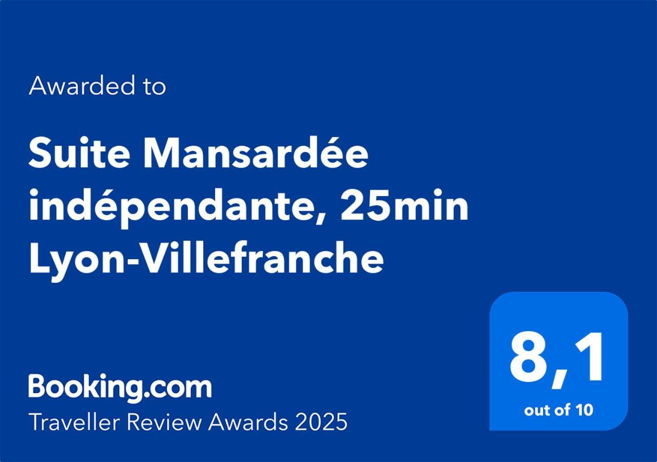 Mansardee Independante, 25min Lyon-villefranche Apartment *